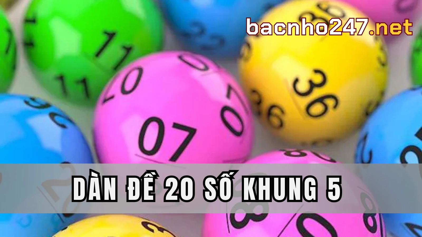 Thống kê thực tế dàn đề 20 số khung 5 ngày